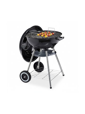 relaxdays Kugelgrill in Schwarz