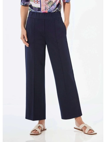 GOLDNER Elegante Sommerhose mit Dehnbund in marine