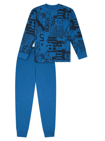 Schiesser Pyjama Nightwear 1 in Blau