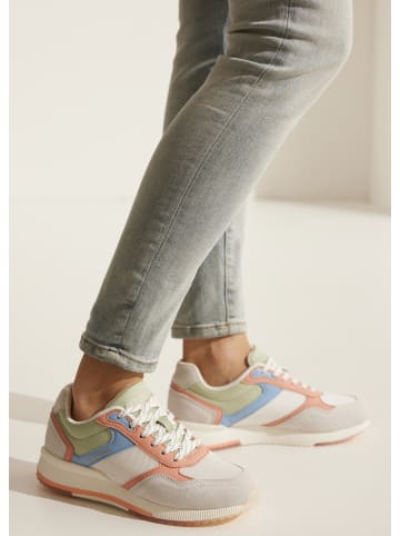 LASCANA Sneaker in grau/koralle