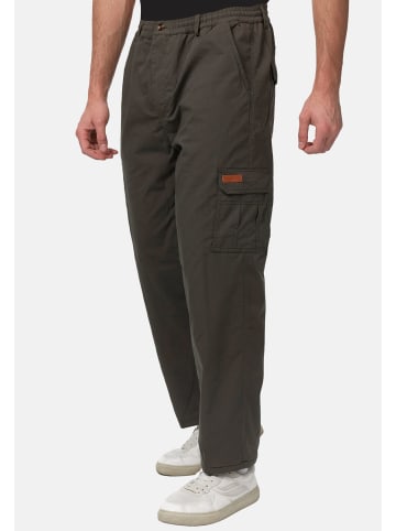 YSROMA Gefütterte Stretch Cargo Hose Straight Leg mit Tunnelzug in Dunkelgrau