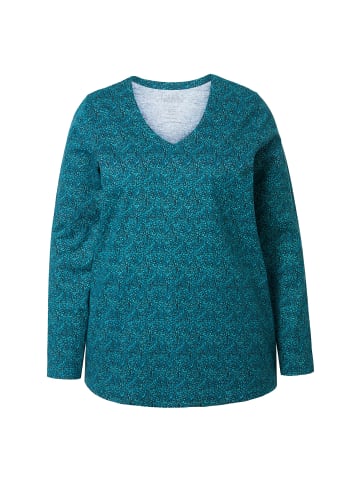 Ulla Popken Longshirt in meer blau