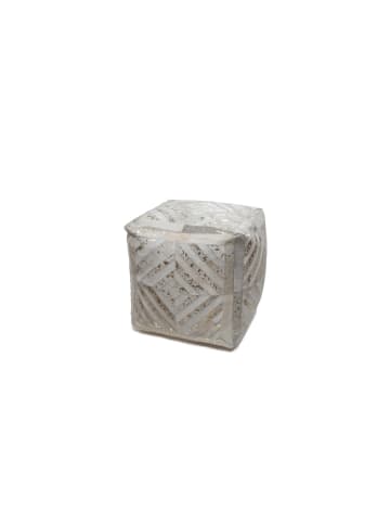 Kayoom Sitzkissen Spark Pouf 45cm x 45cm in elfenbein - gold