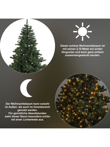 STAR Trading Künstlicher Weihnachtsbaum New Quebec, groß, 210cm in Grün