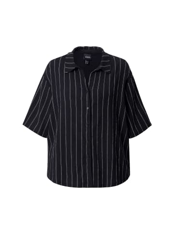 Ulla Popken Hemdbluse in schwarz