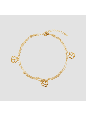 Adeliás Damen Armband aus Edelstahl 24 cm in gold