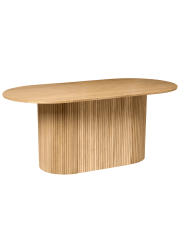 Beliani Esszimmertisch LUNNIN in Braun - (W) 180 x (H) 75 x (L) 90 cm