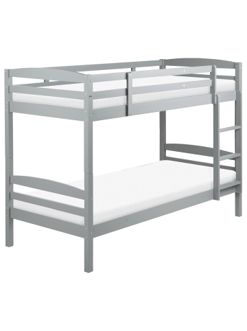 Beliani Hochbett REGAT in Grau - (W) 97 x (H) 147 x (L) 208 cm