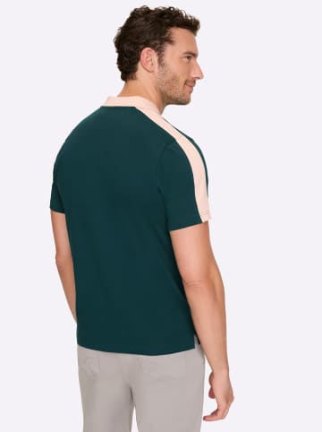 WITT WEIDEN Kurzarmshirt in petrol-sand