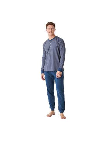J and J Brothers Schlafanzug in Blue