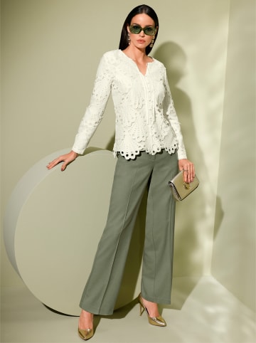 creation L Spitzenbluse in ecru