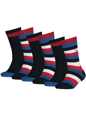 Tommy Hilfiger Socken 6er Pack in Blau/Rot