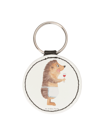 Mr. & Mrs. Panda Anhänger Igel Wein ohne Spruch in Weiß