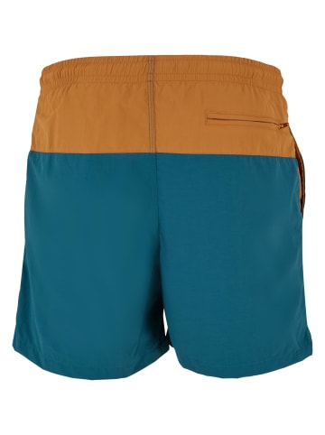 Urban Classics Urban Classics Badeshorts in teal/toffee