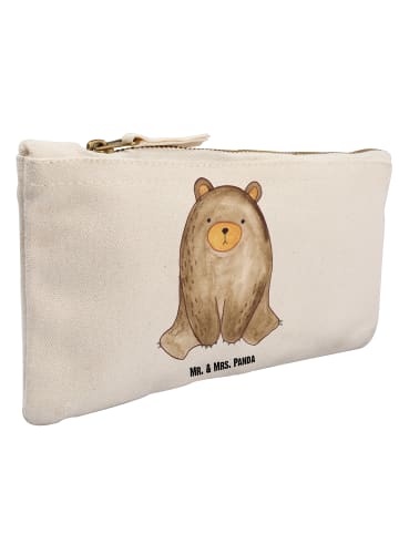 Mr. & Mrs. Panda Schulmäppchen Bär sitzend ohne Spruch in Weiß
