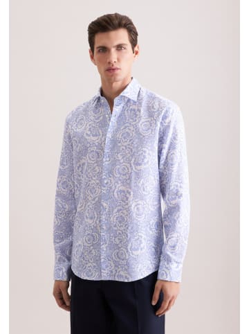 Seidensticker Leinenhemd Regular in Hellblau