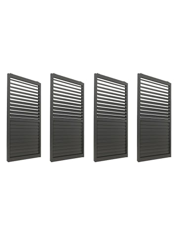 MCW 4er-Set Schiebetür für Pergola L46, Anthrazit