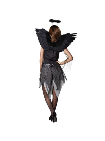 tectake Dreilagiges Kleid in Schwarz und Grau, schwarz
