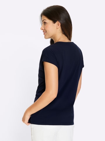 Sieh an! Kurzarm-Shirt in marine-orchidee