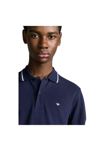Dior Poloshirt mit Logostickerei Blau