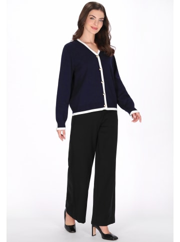 usha BLACK LABEL Women Cardigan in navy offwhite
