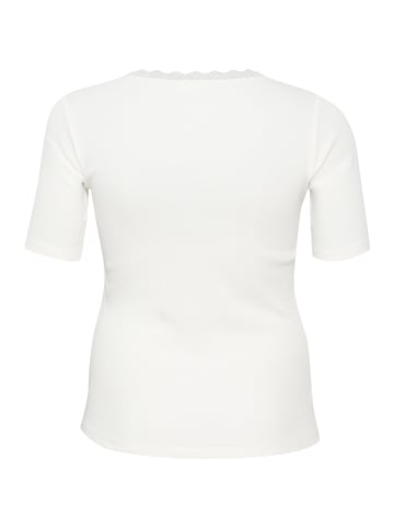 KAFFE curve T-shirt KCbritt Tight fit in Chalk