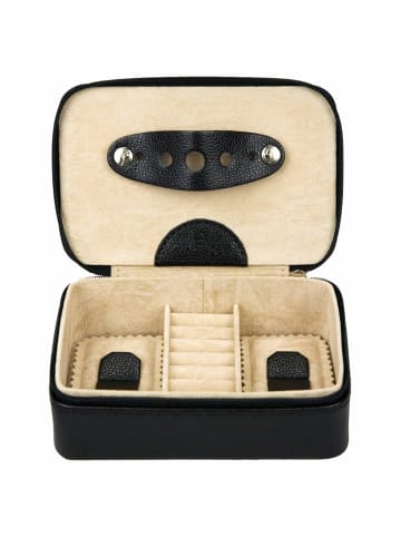 Windrose Beluga - Schmuckdose 14.5 cm (schwarz) in schwarz