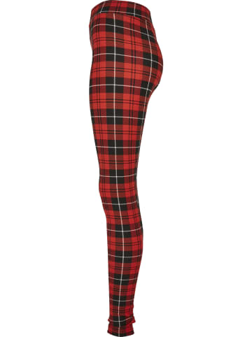 Urban Classics Urban Classics Damen Ladies Soft AOP Leggings in redcheck