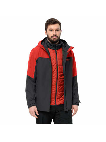 Jack Wolfskin Jacke Glaabach 3in1 in Fire Red