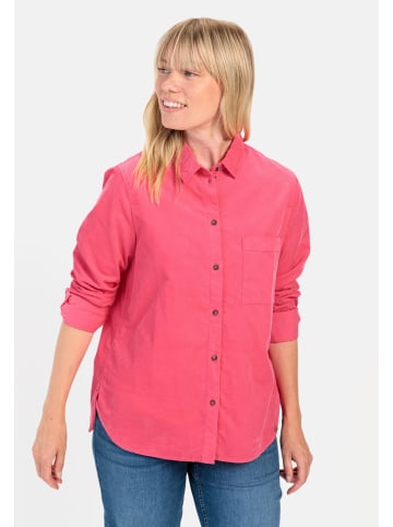 Camel Active Cordbluse mit Brusttasche in Pink