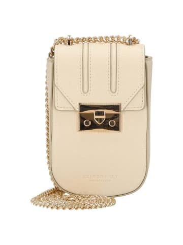 Seidenfelt Roros East-West - Umhängetasche 23 cm (black) in beige/gold