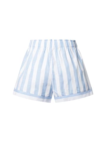 Marie Lund Shorts in hellblau weiß