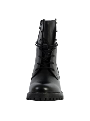 Geox Lederstiefeletten „Hoara Tumb.Lea“ Schwarz