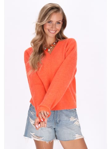 IZIA Women Sweater in orange