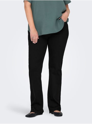 ONLY Carmakoma Flared fit jeans in Black Denim