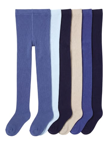 TupTam Baby Jungen Strickstrumpfhose 6er Pack in blau