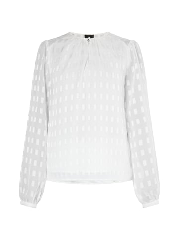 DreiMaster Damen Langarmbluse in Wollweiss