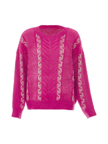 ebeeza Damen Strickpullover in Pink