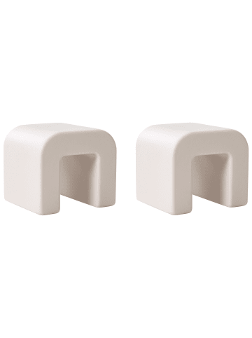 Beliani 2er-Set Beistelltisch MOZIA in Grau