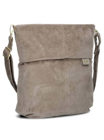 Zwei Mademoiselle M12 - Schultertasche 32 cm (cord-wood) in cord-mocca
