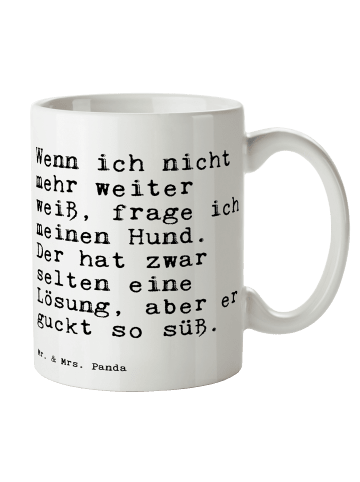 Mr. & Mrs. Panda Tasse Wenn ich nicht mehr... mit Spruch in Weiß