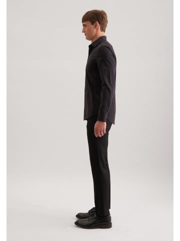 Seidensticker Business Hemd Shaped in Schwarz