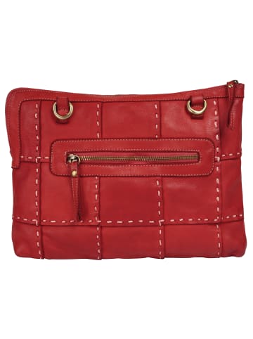 Samantha Look Umhängetasche echt Leder in rot