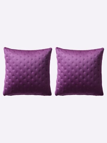 Heine Tagesdecke in violett-burgund