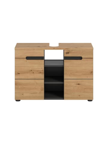 ebuy24 Waschbeckenunterschrank Canu Eiche 80 x 34 cm