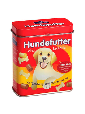 Erzi Hundefutter in der Dose für Kaufladenzubehör in rot