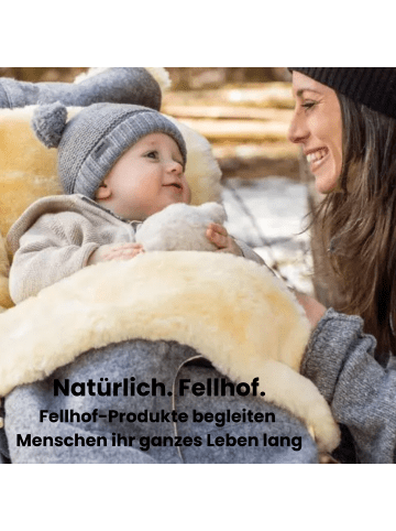 Kinderhaus Blaubär Lammfellbürste mit Reinigungskamm TOP