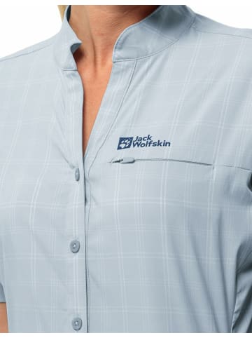 Jack Wolfskin Knopfleisten T-Shirt für Damen in uni