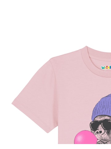 wat? Apparel T-Shirt Gorilla Kaugummi in Rosa