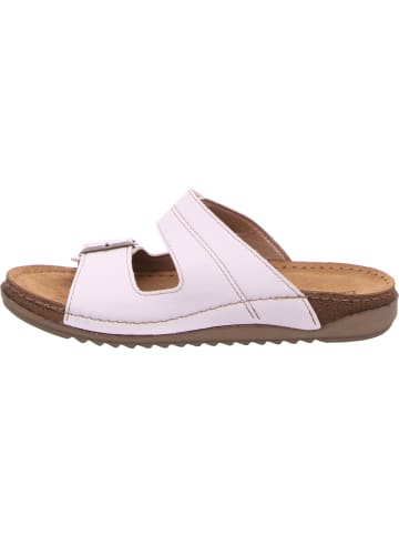 Fischer Markenschuh Pantolette in weiß